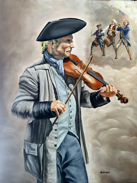Patriot Song, Painting by Joseph George Runza